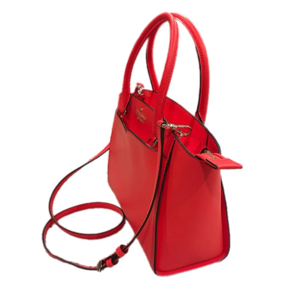 Kate Spade Leather Kate‎ Spade Frannie Medium Satchel Handbag Geranium
